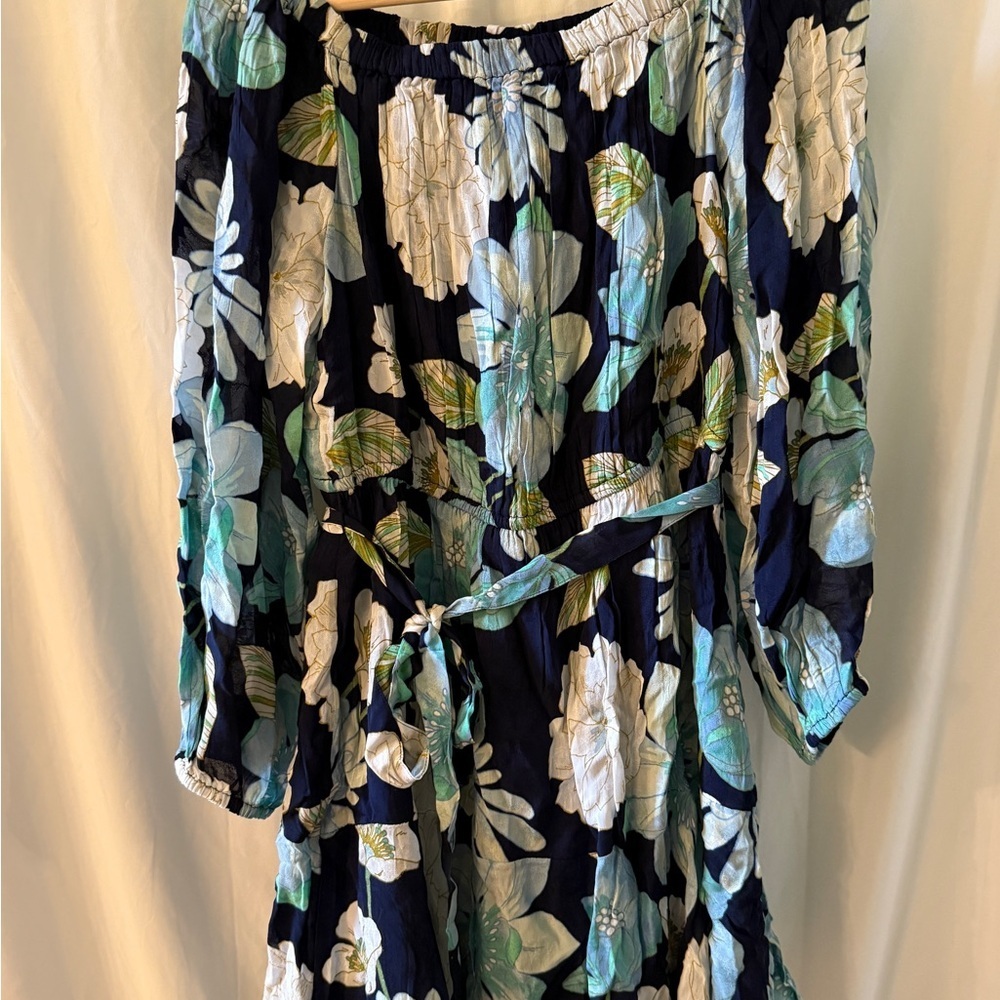 NWT Loft Floral Off-Shoulder Dress - Picture 2 of 7
